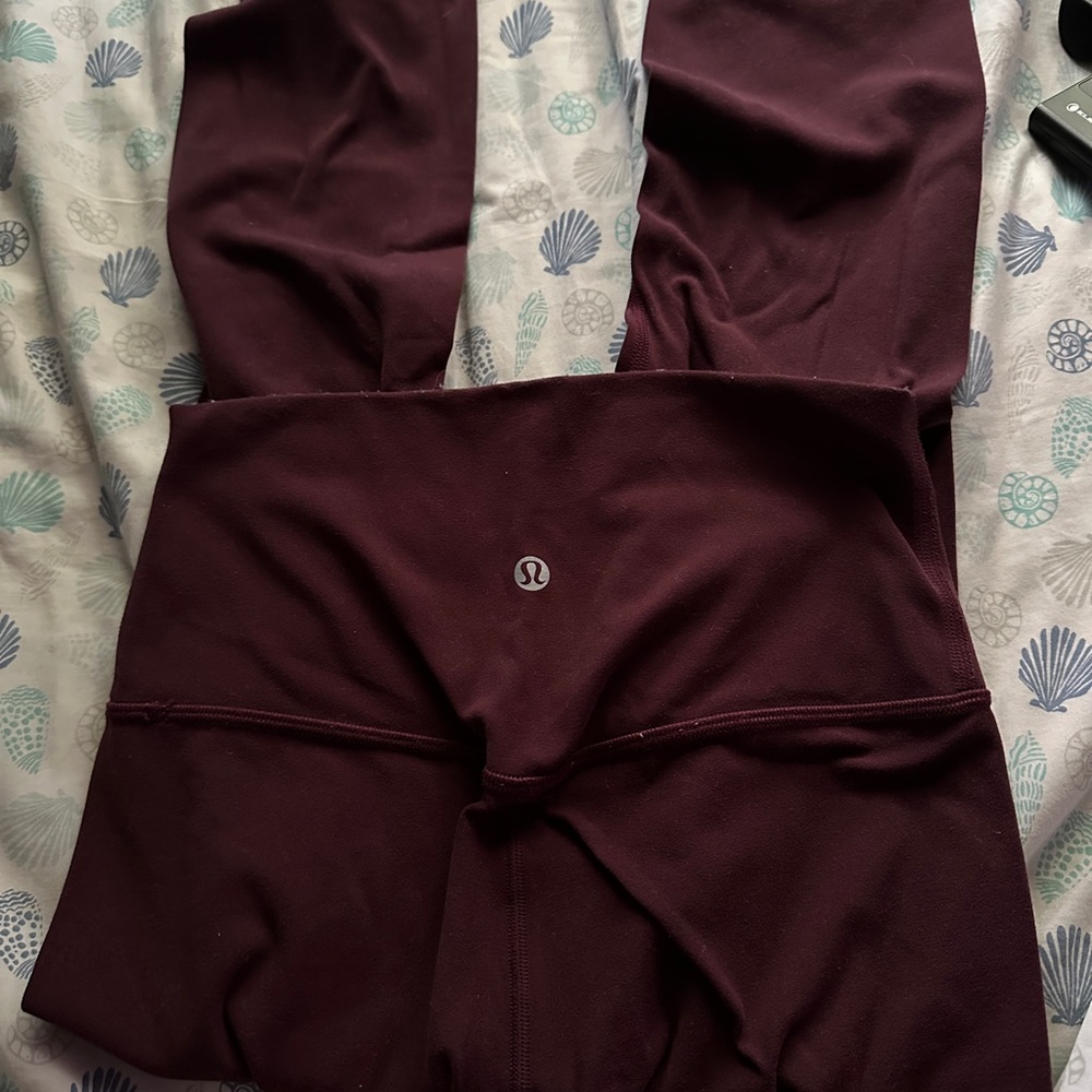 Lululemon Maroon Aligns